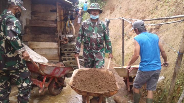 Karya Bakti Anggota Koramil 13/Leksono, Kodim 0707/Wonosobo